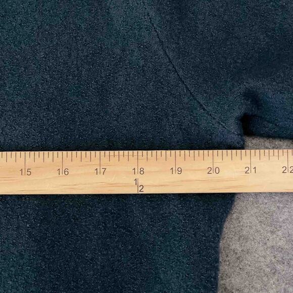 Norm Thompson Blue Wool Button Front Jacket with Belt – Size L - Picture 5 of 6